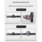 Smart Bike Light equipped with horn warning light - ON/Off Rechargeable Waterproof Rear Bicycle Tail Light with Remote