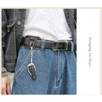 Belt Key Holder, Vintage Keychain Organizer, Accessories, Classic Travel & Commuter Essentials, Full Grain Leather, Handmade
