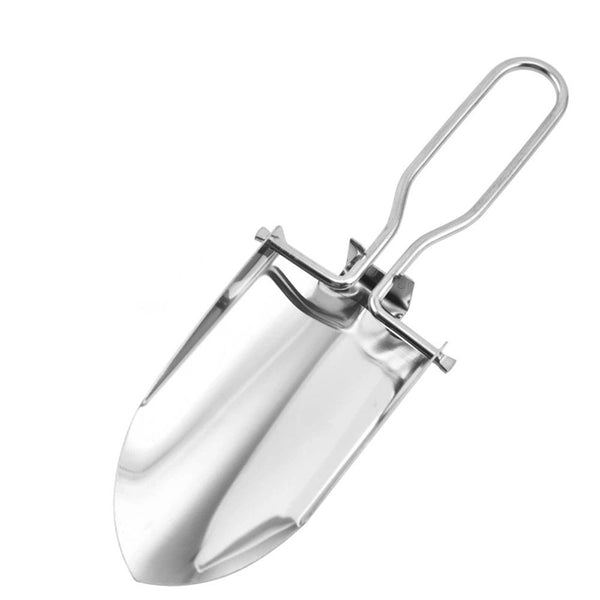 2 pack Stainless Steel Mini Folding Trowel Folded Length, Durable and Lightweight for Camping, Gardening, Outdoor Activities