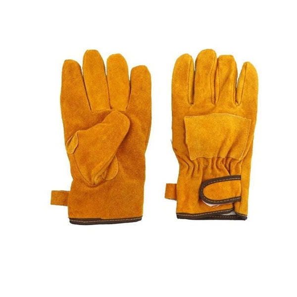 Heat Resistant Leather Safety Gloves for Manual Work
