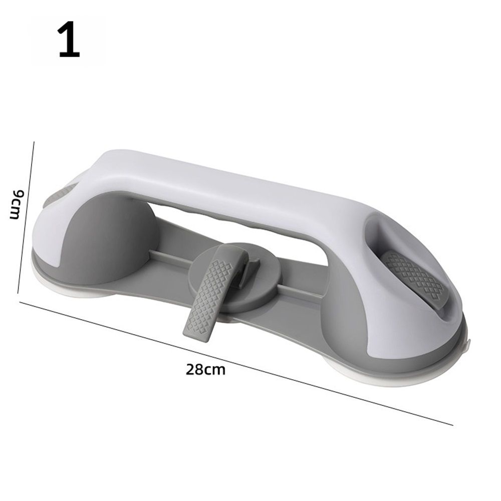Shower Grab Bar Suction Cup 11 inch, Grab Bars for Bathtubs, Bathroom Safety Grip Shower Handle for Elderly and Seniors, Bath Handrails Removable & Reusable Waterproof, No Drilling
