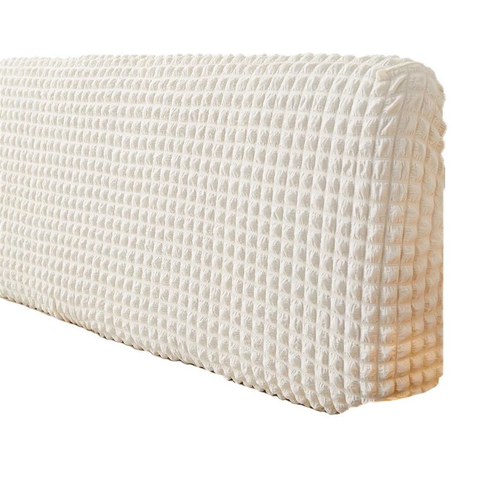 Bed Headboard Cover for Queen, Stretch Bed Head Board Slipcover Covers, Dustproof Protector Cover for Upholstered Headboard (White, for Queen Headboard (55"-67"))