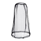 4 Pack Ultra Large Mosquito Net 18x18 Inches Mosquito Head Net Oversized Insect Netting Bug Fits Most Hats for Gardening Hiking Fishing Traveling(Black)