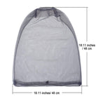 4 Pack Ultra Large Mosquito Net 18x18 Inches Mosquito Head Net Oversized Insect Netting Bug Fits Most Hats for Gardening Hiking Fishing Traveling(Black)