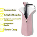 Hot Iron Holder & Mat, Heat Resistant Travel Bag for Curling Iron, Flat Iron - Hair Tool Organizer for Home, Travel
