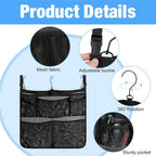 Kayak Pocket Mesh Storage Pouch Sleeve Gear Water Bottle Holder Bag Organizer Accessory Black, with Mesh Pockets Poolside Storage Mesh Package for Most Pools