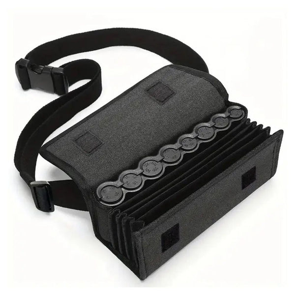 Coin Sorter, Organizer, Holder Pack with Banknote Dispenser with Belt - Black