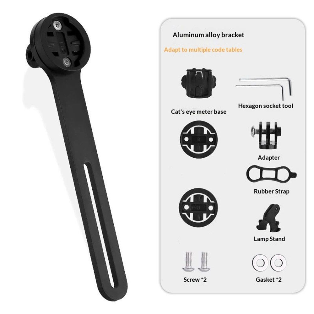 Vehicle Mounts Stopwatch Seat Speedometer Holder Mount for Bike Bicycle Computer Mount Holder Bike Mounts Bracket Multifunctional Bicycle Handlebar Extender