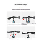 Bike Handlebar Protector Cover Dustproof Waterproof Handle Bar Cover Universal E-Bike Handlebar Cover Handle Bar Maintenance Cover for Road Bike Cycling Equipment（Only bicycle handlebar dust cover）
