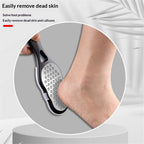4 Pcs Foot Files with Skin Catcher, Stainless Steel Foot Rasp Callus Remover Pedicure Feet Grater Foot Scrubber Dead Skin Remover for Feet