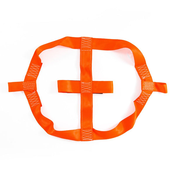 Heavy Duty Motorcycle Rear Wheel Tie-down Strap for Trailer - Orange