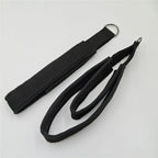 A pair Pilates Straps - Double Loop D-Ring Straps for Reformer, Padded, Home Gym Workout,  Cable Accessories, Workout Equipment（black）