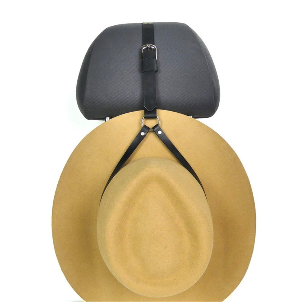 2 pack Cowboy Hat Rack for Pickup Trucks, Cowboy Hat Holder for Truck Headrest, Cowboy Hat Hanger for Vehicle SUV Car Accessories (black)