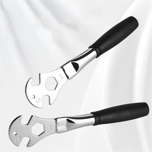 3-in-1 Double Sided Bicycle Pedal Wrench with Size Options (15/16/17mm)