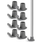 8 Pcs Skis, Universal Fit Walker ski Glides, Heavy Duty Rubber Walker Glides Walker Feet Replacement(Grey)