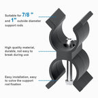 4 pack 7/8 Inch to 1 Inch OD Tube Clips, Anti Rattle Boat Canopy Support Pole, Top Parts(4 PCS with Screws)