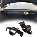 4 Pcs Car Umbrella Holder,Trunk Hooks Hanger Holder Clip,Universal Headrest Organizer Clip Portable Umbrella Trunk Back Purse Stand Bags, Multifunctional Car Back Seat Hanging Hooks