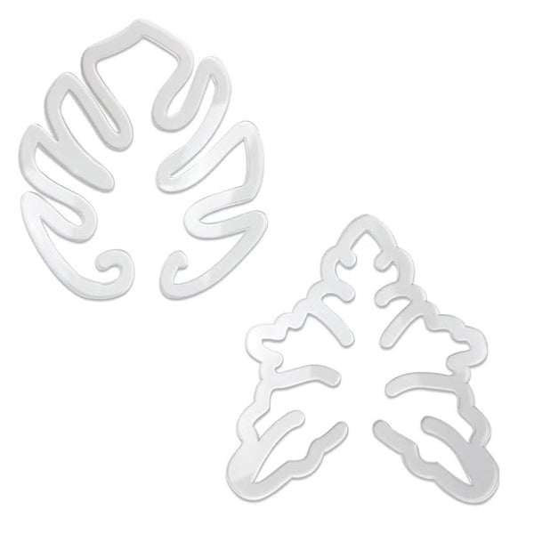 4 pcs Turtle Shell Bamboo Clamp Set - Reusable Clear Plastic Stem Support for Outdoor & Indoor Plants. Ideal for retaining Stems of Flowers, Herbs, and Vegetables