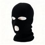 2pcs 3 Hole Winter Knitted Mask, Full Face Cover Ski Scarf Mask Warm for Adult Skiing, Motorcycle,Wind Protection