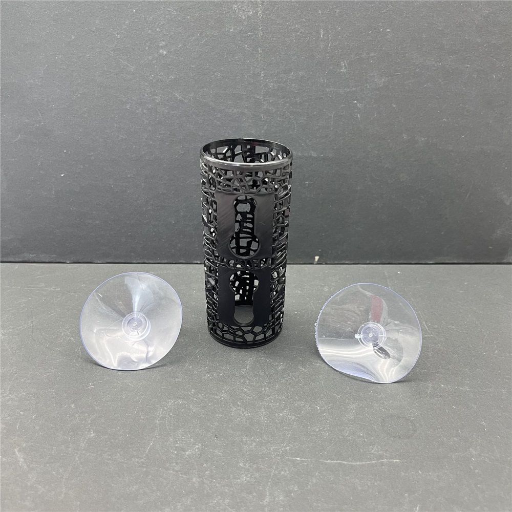 2 pack Betta Fish Toys, Black Betta Fish Tunnel Hammock, Safe Aquarium Decor for Smallfish Shrimp, Bettas Tank Accessories with Suction Cups Perfect for Hideout and Play Area