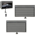 2 Pack Car Garage Key Holder & Car Key Holder for Wall, Small Toy Car Garage - with Opening Door, Effortless Wall Mount Organizer for Entryway(Grey)