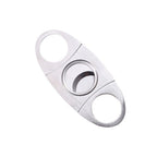 Cigar Cutter Set (6 Pack), Guillotine Double Blade, Cigar Accessories for Men, Stainless Steel Smoking Accessories Tool, Portable Sharp Clean Cut - Silver