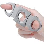 Cigar Cutter Set (6 Pack), Guillotine Double Blade, Cigar Accessories for Men, Stainless Steel Smoking Accessories Tool, Portable Sharp Clean Cut - Silver
