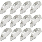12pcs Stainless Steel Oyster Shells Oyster, Grilling Shells for Cooking Oysters Shrimp Scallops Clams
