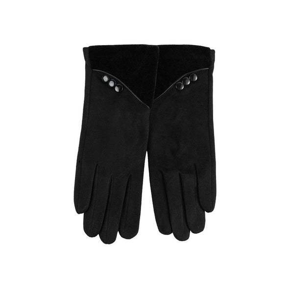 1 Pair Womens Winter Gloveswith Sensitive Touch Screen Texting Finger -Black