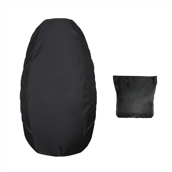 Waterproof Motorcycle Seat Cover with Elastic Strap - Black (XL)
