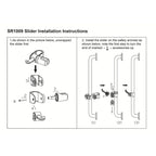 Handshower Shower Grab Bar Head Holder, Universal Fit Hand Held Shower Bracket for Handicap Grab Bar, Detachable Bathroom Replacement, Rotation Sprayer Holder, ABS