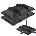Umbrella Base Weights Sand Bags, 2 Pack 45lbs Fillable Weight Bags to Hold Things Down, Black Weighted Base Sandbags for Outdoor Furniture Patio Cantilever Umbrellas Stand (Without Sand)