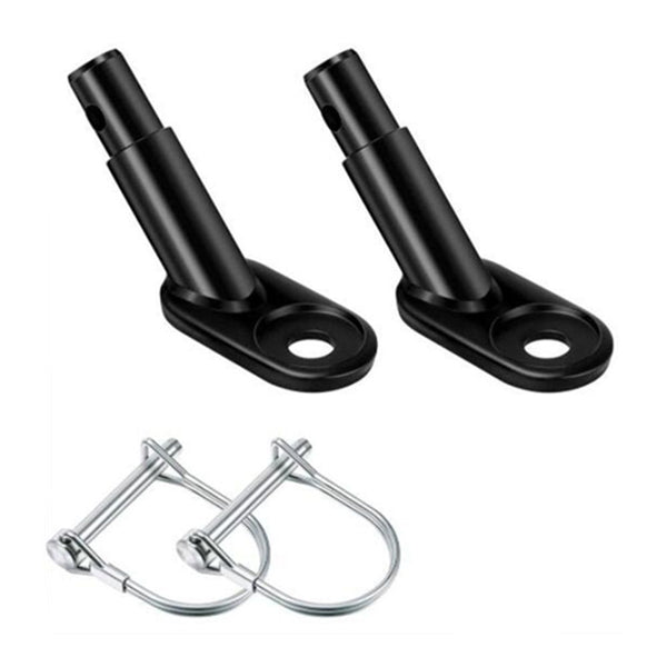2 Pack Bicycle Trailer Hitch Connector Coupler for Kid's Cargo, Bicycle - Black