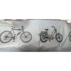 2 pack UV protector cover dustproof Bike Rain Dust Cover Waterproof Outdoor Gray For Bike Bicycle Cycling（Only rain cover）