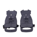 1 pairs Bike Bicycle Toe Clips Cage ONLY - Convert Pedals to Dual Function Pedals - Ride with Sneakers - black