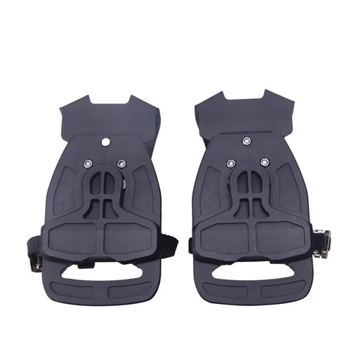 1 pairs Bike Bicycle Toe Clips Cage ONLY - Convert Pedals to Dual Function Pedals - Ride with Sneakers - black