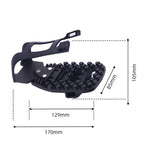 1 pairs Bike Bicycle Toe Clips Cage ONLY - Convert Pedals to Dual Function Pedals - Ride with Sneakers - black