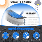Trailerable Boat Cover – 600DHeavy Duty Waterproof Tarp with Storage Bag, Designed for V-Hull, Fish & Ski, Runabout, Bass & Fishing Boats,14-16FTBlack