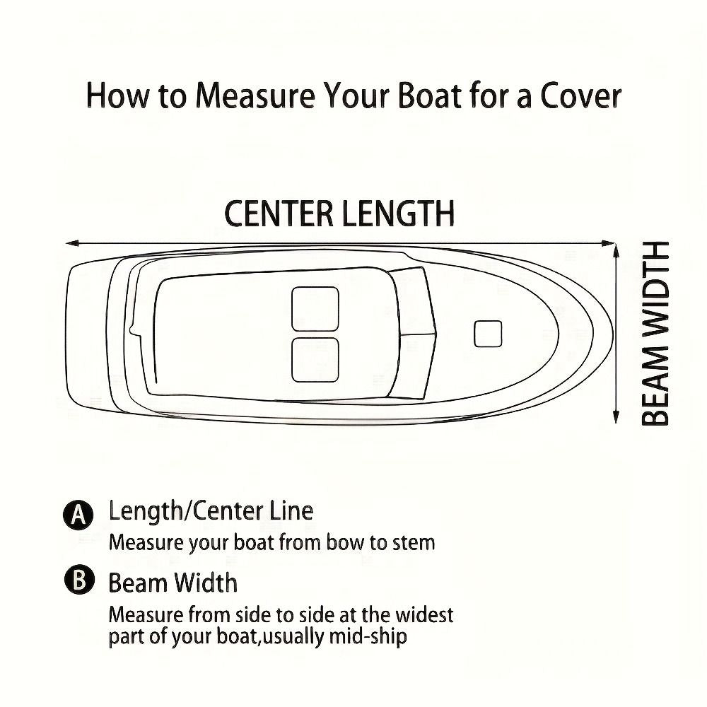 Trailerable Boat Cover – 600DHeavy Duty Waterproof Tarp with Storage Bag, Designed for V-Hull, Fish & Ski, Runabout, Bass & Fishing Boats,14-16FTSilver