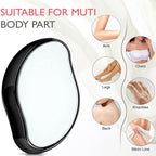 Black Crystal Hair Eraser for Women Men, Reusable Painless Body Hair Remover, Portable Exfoliation Epilator Tool to Remove Hair on Arms Legs Back