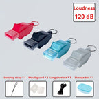 100 Pack Pea-less Plastic Whistles with Lanyards, Loud Crisp Sound Sports Whistle for Coaches, Referees & Officials, Durable Lightweight Outdoor Training Equipment