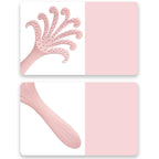 New light pink  Octopus Scalp Massage Comb, Gentle Fluffy Wide Tooth Hair Brush, Portable Wet Dry Use Detangling Hair Comb