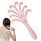 New light purple  Octopus Scalp Massage Comb, Gentle Fluffy Wide Tooth Hair Brush, Portable Wet Dry Use Detangling Hair Comb