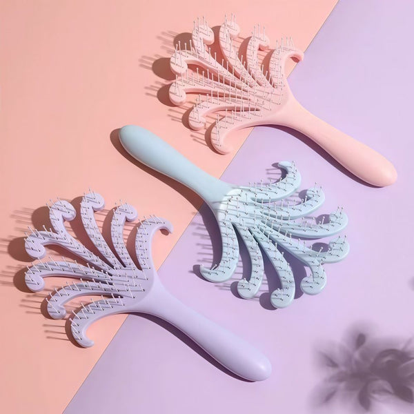 Octopus Scalp Massage Comb (light blue)