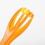 1Pcs Foot & Finger Roller Massager, Amber‑Colored Plastic Acupoint Massage Tool, Boost Blood Circulation, Relieve Finger Pain and Stress for Hands and Feet