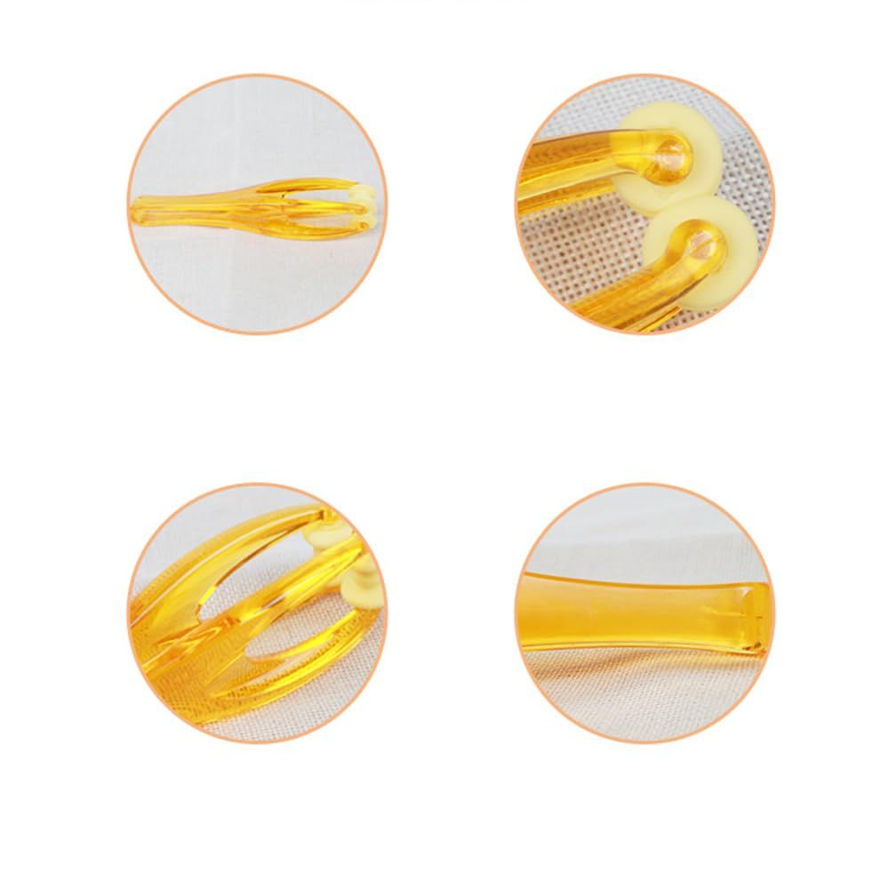 3Pcs Foot & Finger Roller Massager, Amber‑Colored Plastic Acupoint Massage Tool, Boost Blood Circulation, Relieve Finger Pain and Stress for Hands and Feet