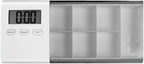 7-Day Smart Pill Organizer with Timer & Alarm – Intelligent Medication Reminder Box with Vibration, Beep Alerts, USB Rechargeable Portable Electronic Pill Case for Elderly & Travel(grey)