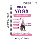 Chair Yoga for Seniors Over 60 – 30-Day Weight Loss & Toning Guide, 15-Min Daily Routine, Illustrated Poses, Progress Tracker, Spiral-Bound Home Fitness Book
