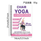 Chair Yoga for Seniors Over 60 – 30-Day Weight Loss & Toning Guide, 15-Min Daily Routine, Illustrated Poses & Progress Tracker, 4-Pack Spiral-Bound Home Fitness Book Set for Gentle Fat Burning & Muscle Strength