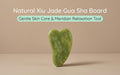 Natural Xiuyu Jade Heart‑Shaped Gua Sha Board（10 pieces）